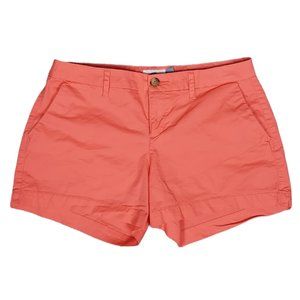 OLD NAVY CORAL FLAT FRONT MID-RISE SHORTS (2)